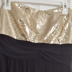 Women's size 3X sequin strapless plus size dress